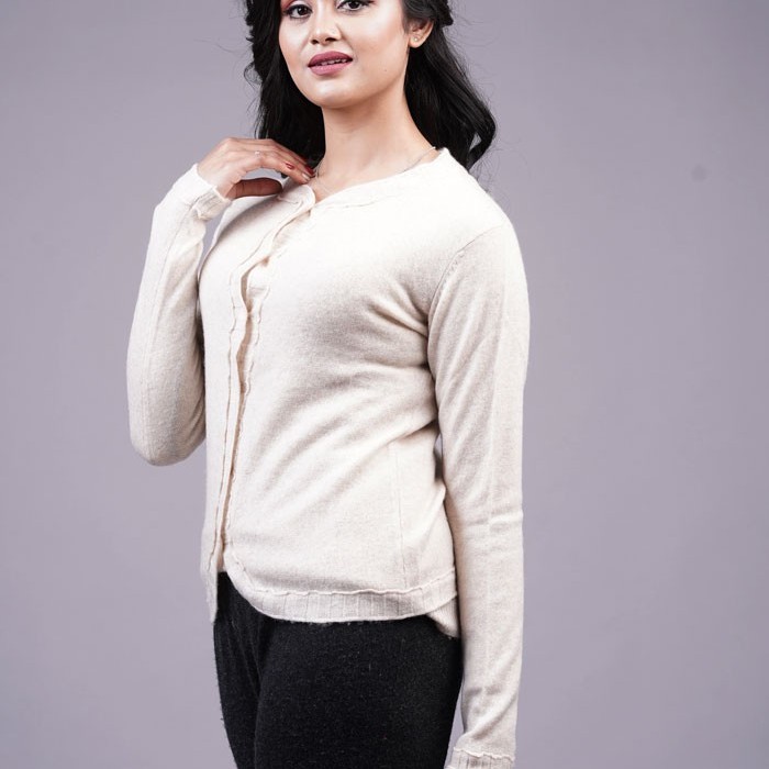 100% Pure Cashmere V-Cardigan