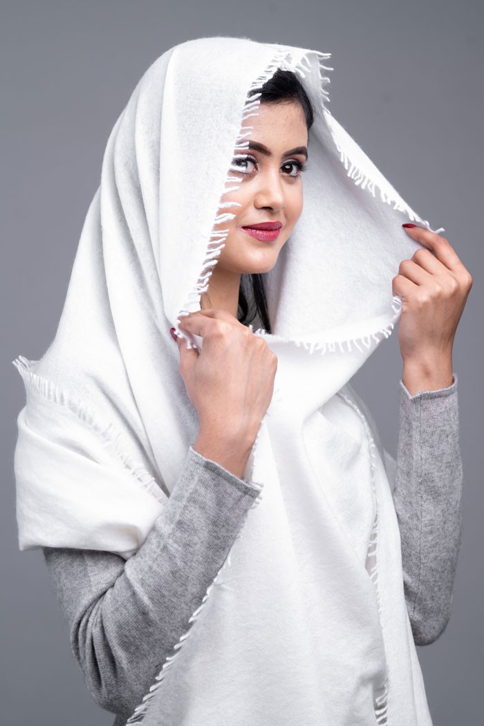 100% Pure Cashmere Stole 24"×80"