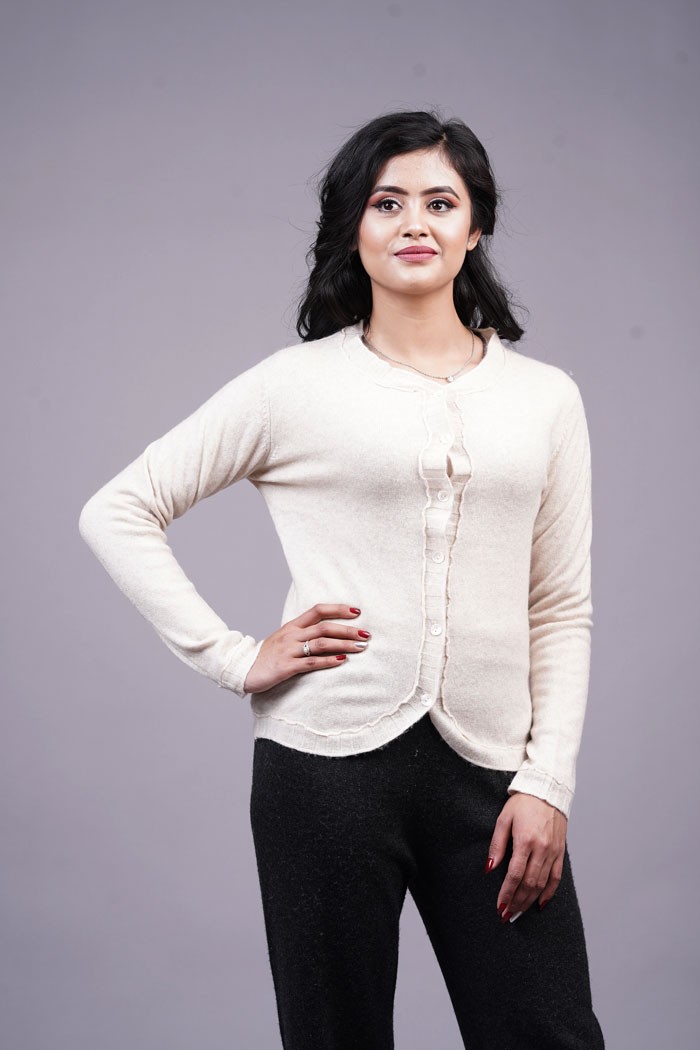 100% Pure Cashmere V-Cardigan