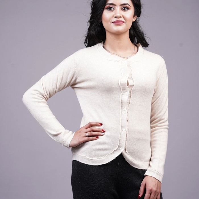 100% Pure Cashmere V-Cardigan