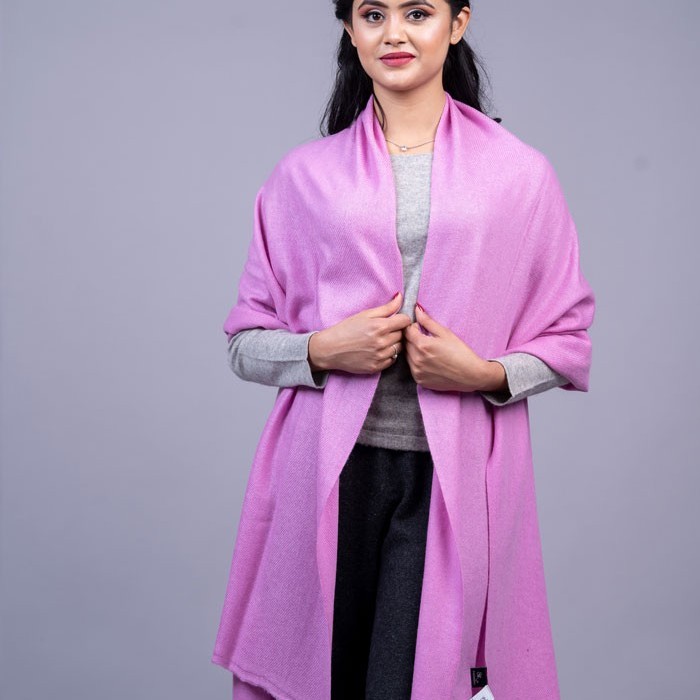 100% Pure Cashmere Plain Shawl 40"×80"