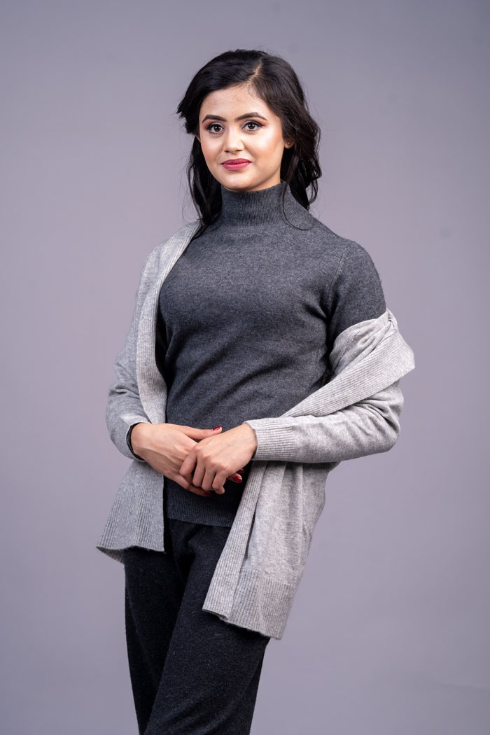 100% Pure Cashmere Outer Hoodie