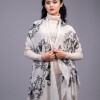 100% Pure Cashmere Printed Stole 28"×80"