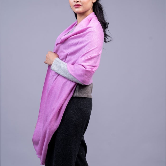 100% Pure Cashmere Plain Shawl 40"×80"